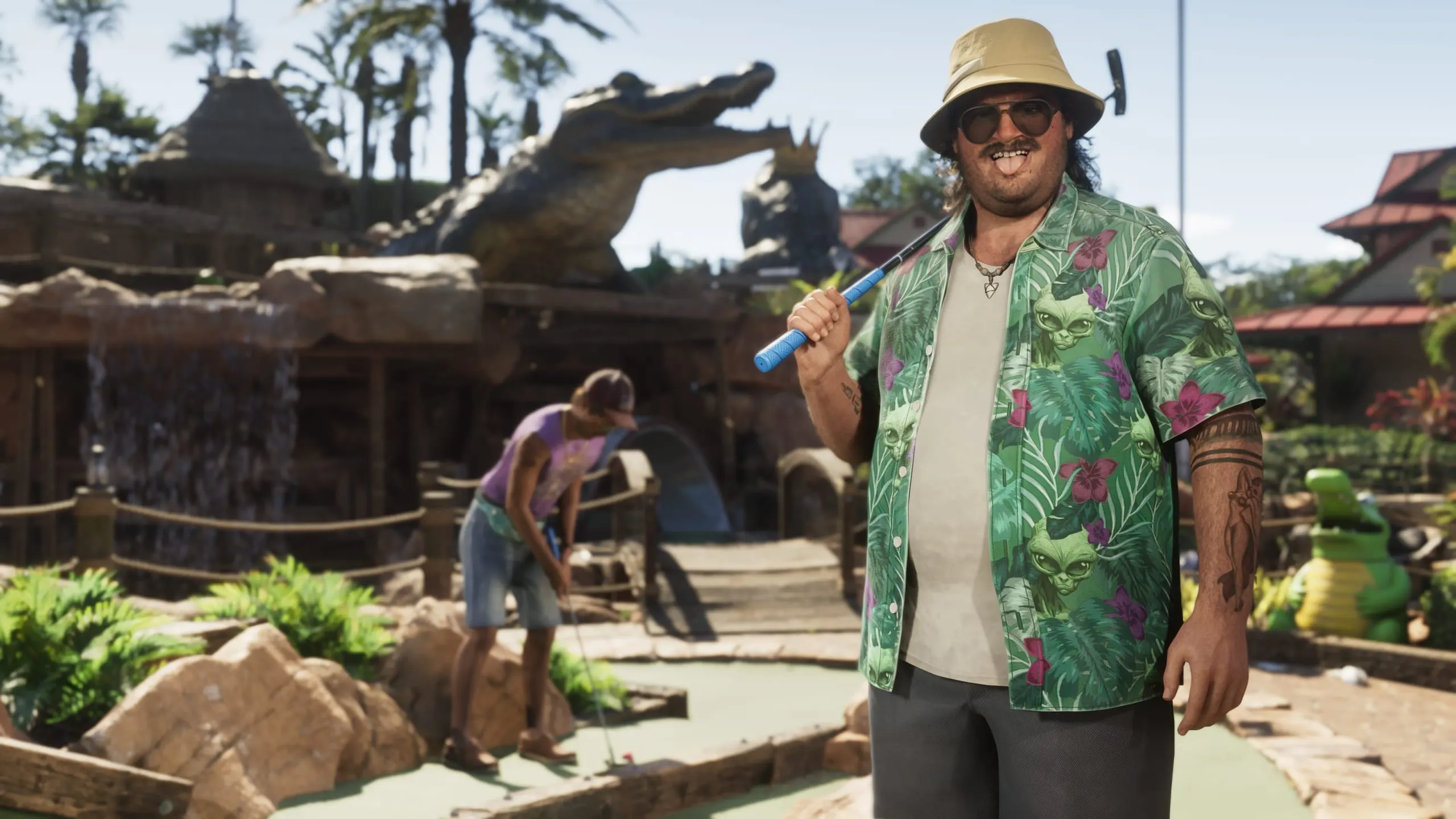 Cal Hampton — captura de tela oficial de Grand Theft Auto VI, primeira de 3 mostradas no artigo