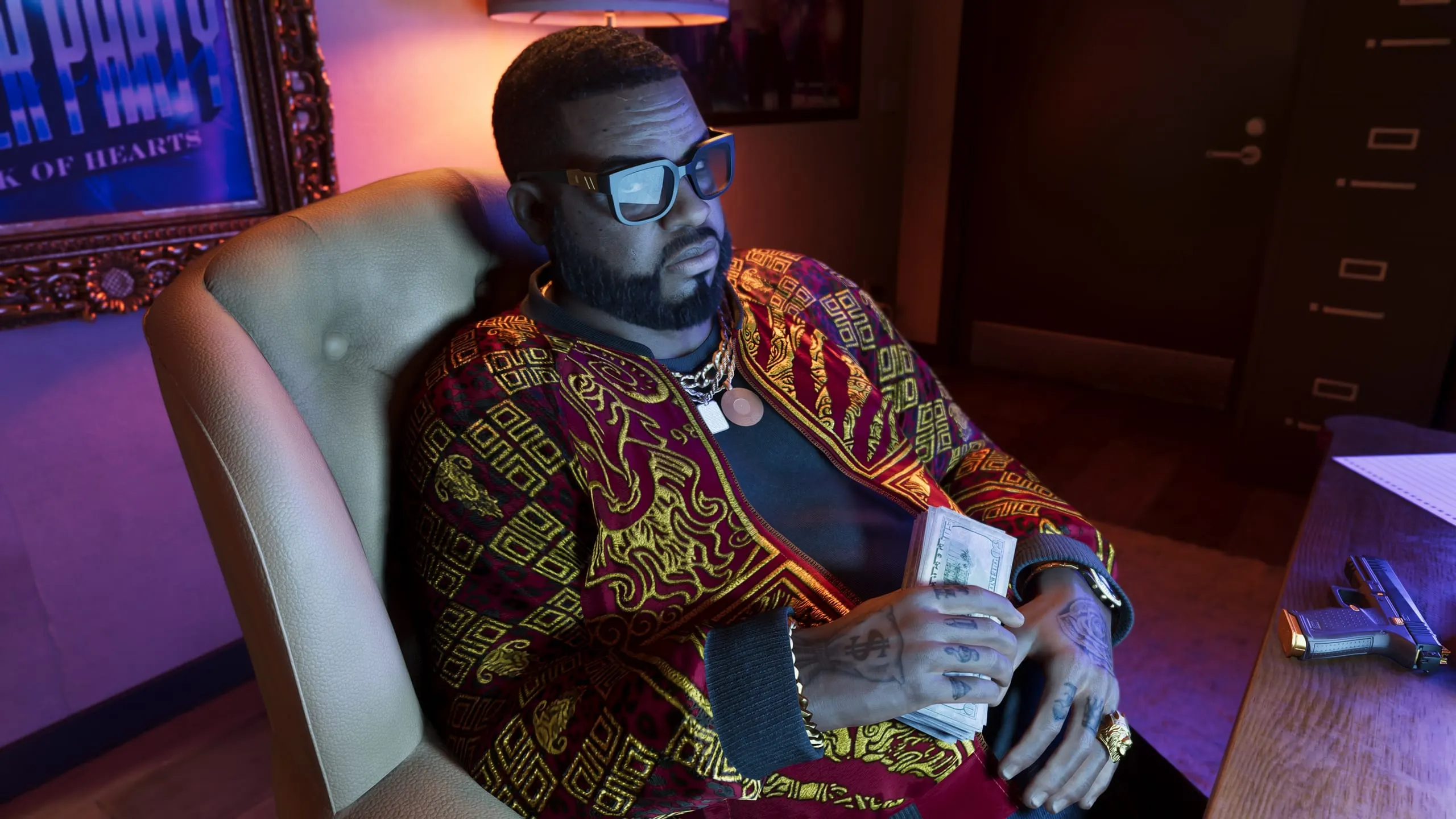 Boobie Ike — captura de tela oficial de Grand Theft Auto VI, primeira de 3 mostradas no artigo