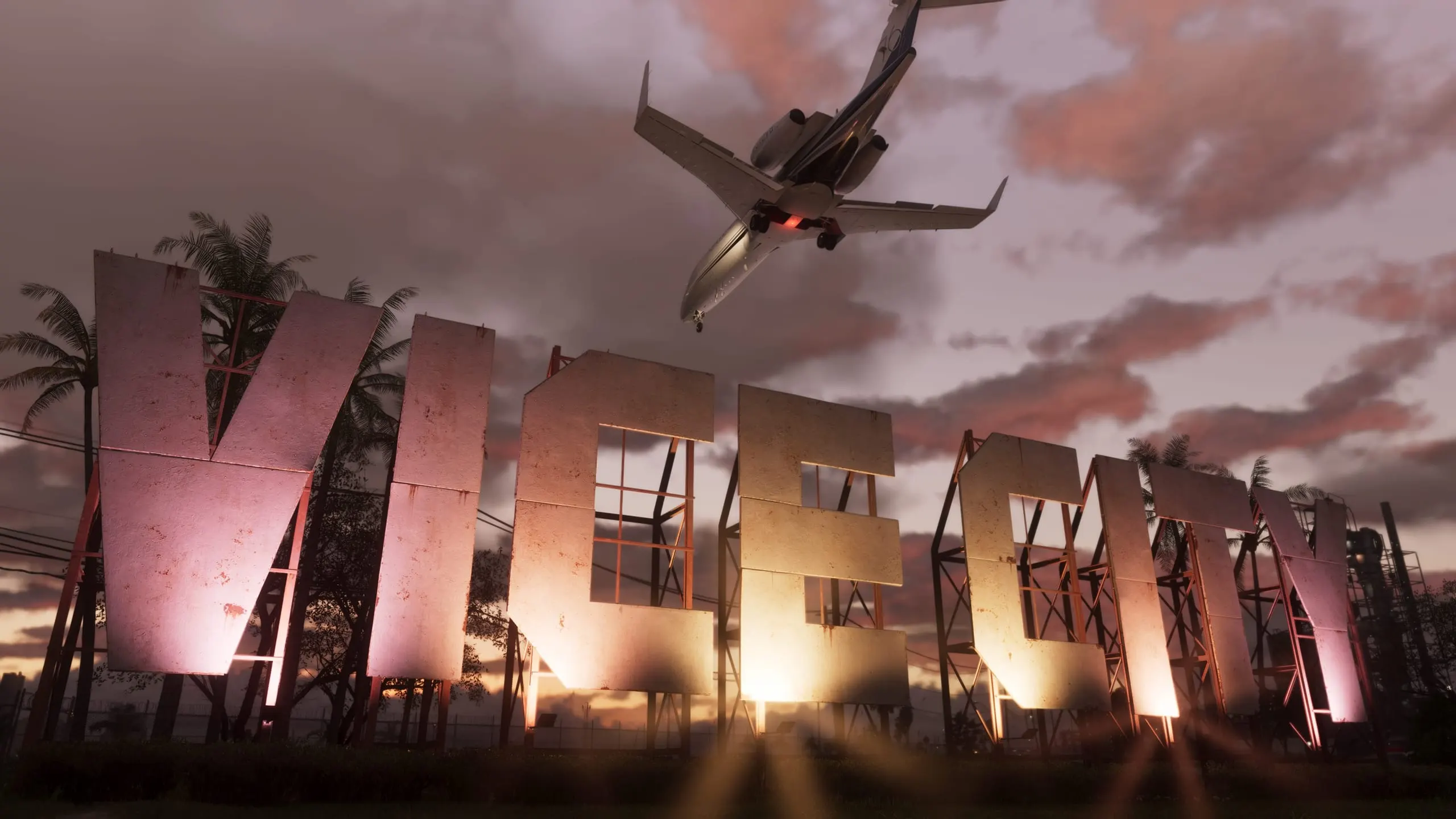 Vice City — captura de tela oficial de Grand Theft Auto VI, primeira de 3 mostradas no artigo
