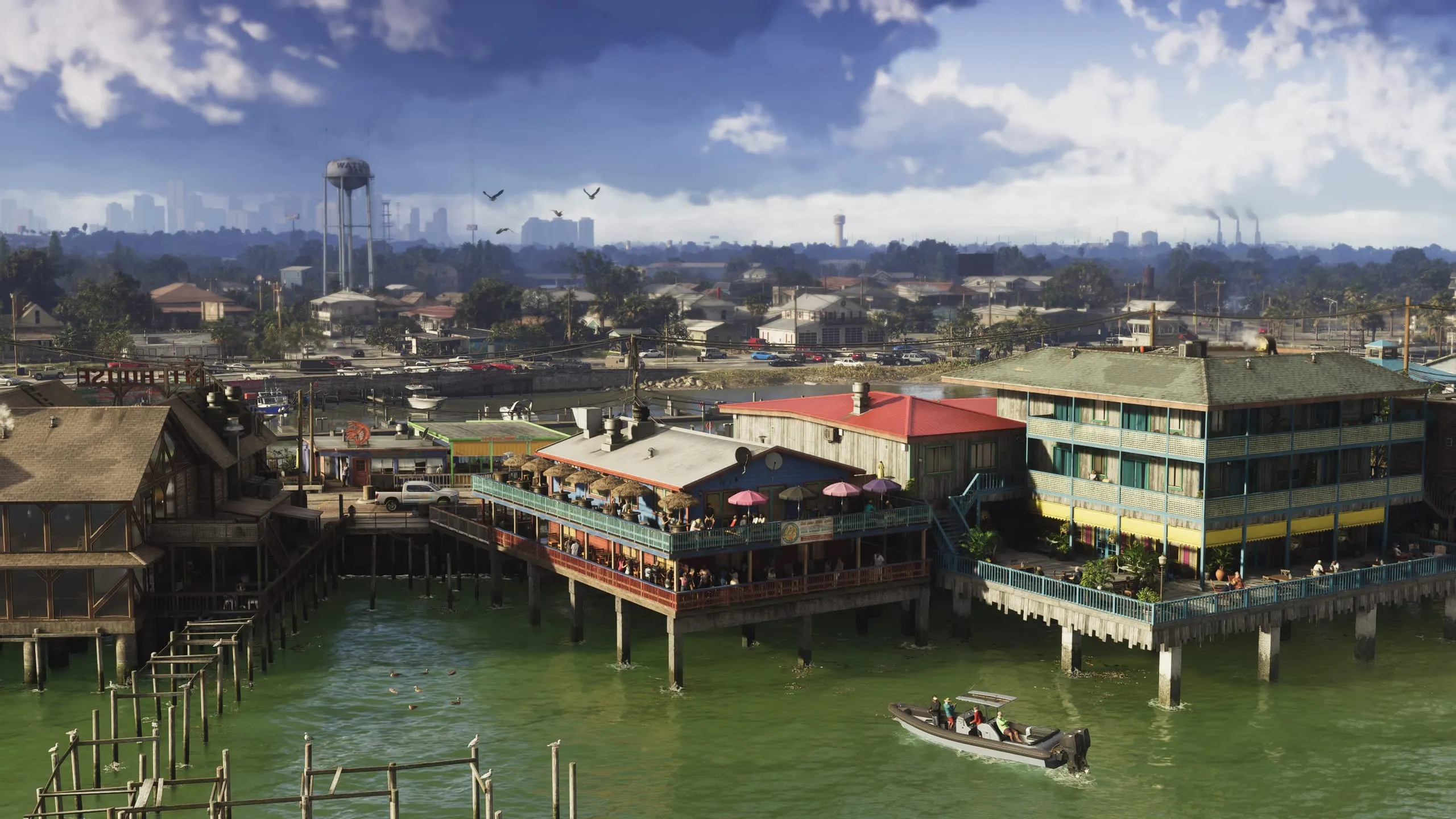 Grassrivers — captura de tela oficial de Grand Theft Auto VI, segunda de 3 mostradas no artigo