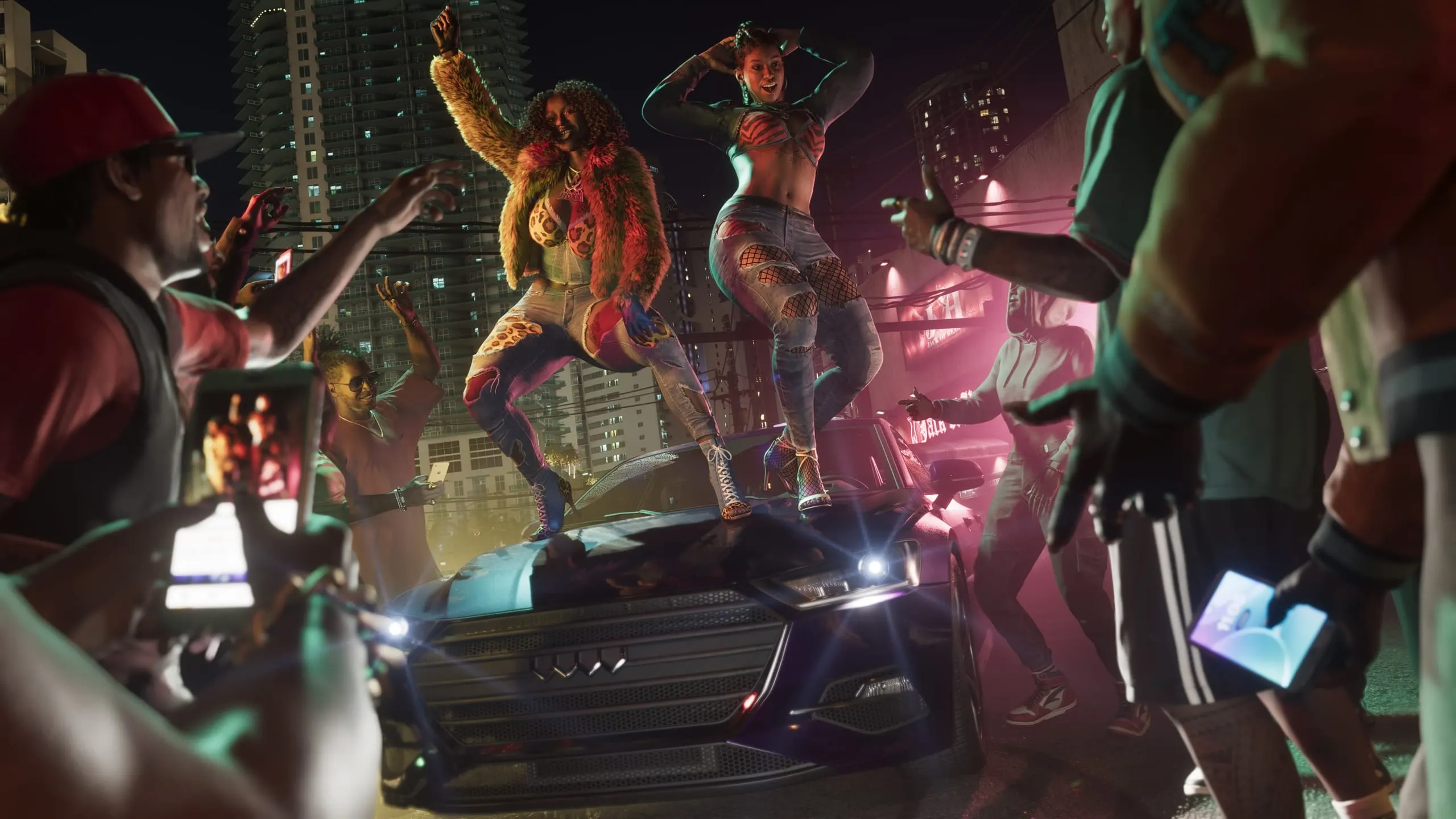 Real Dimez — captura de tela oficial de Grand Theft Auto VI, segunda de 3 mostradas no artigo