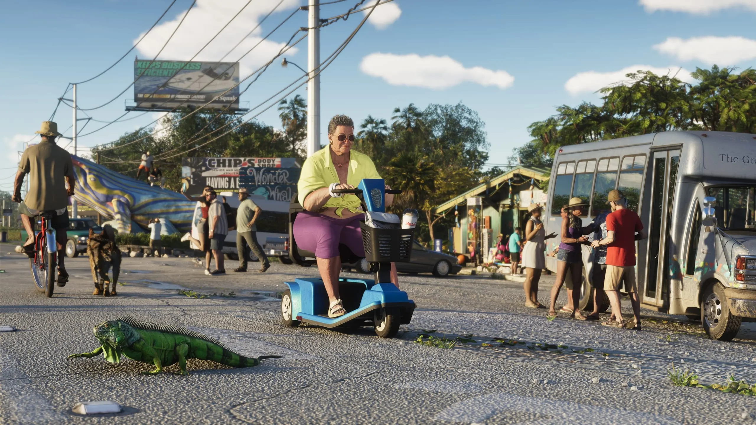 Leonida Keys — captura de tela oficial de Grand Theft Auto VI, primeira de 3 mostradas no artigo