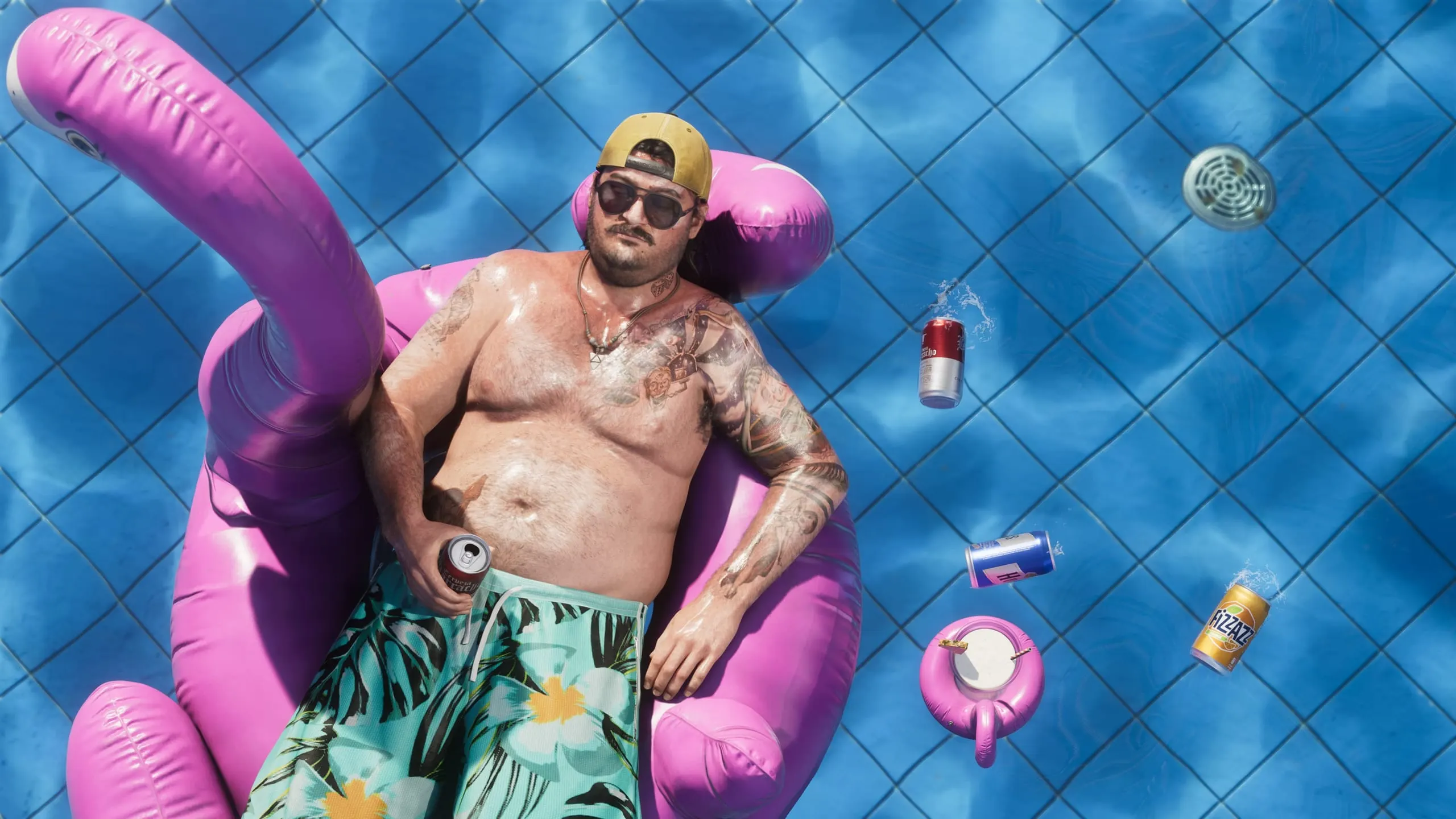 Cal Hampton — captura de tela oficial de Grand Theft Auto VI, terceira de 3 mostradas no artigo