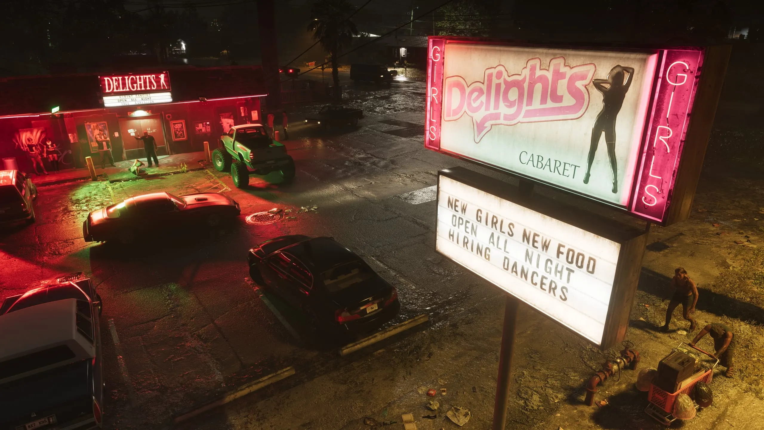 Port Gellhorn — captura de tela oficial de Grand Theft Auto VI, terceira de 3 mostradas no artigo