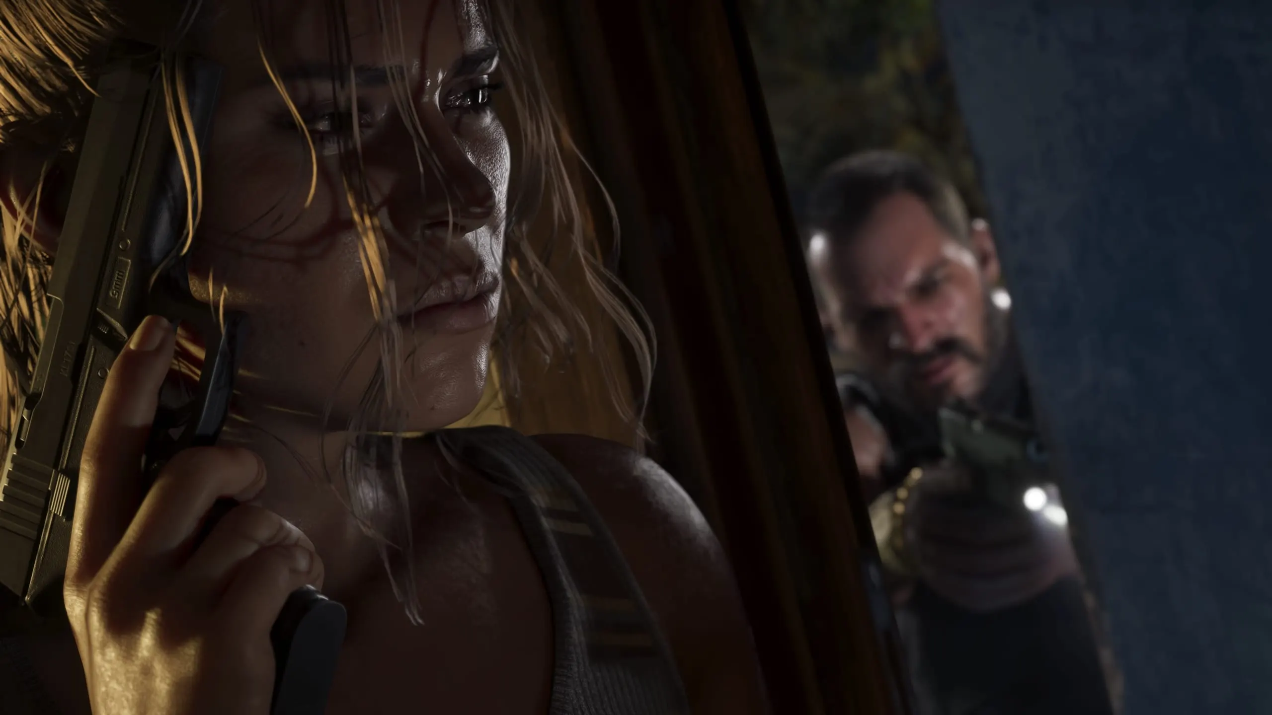 Lucia Caminos — captura de tela oficial de Grand Theft Auto VI, terceira de 3 mostradas no artigo