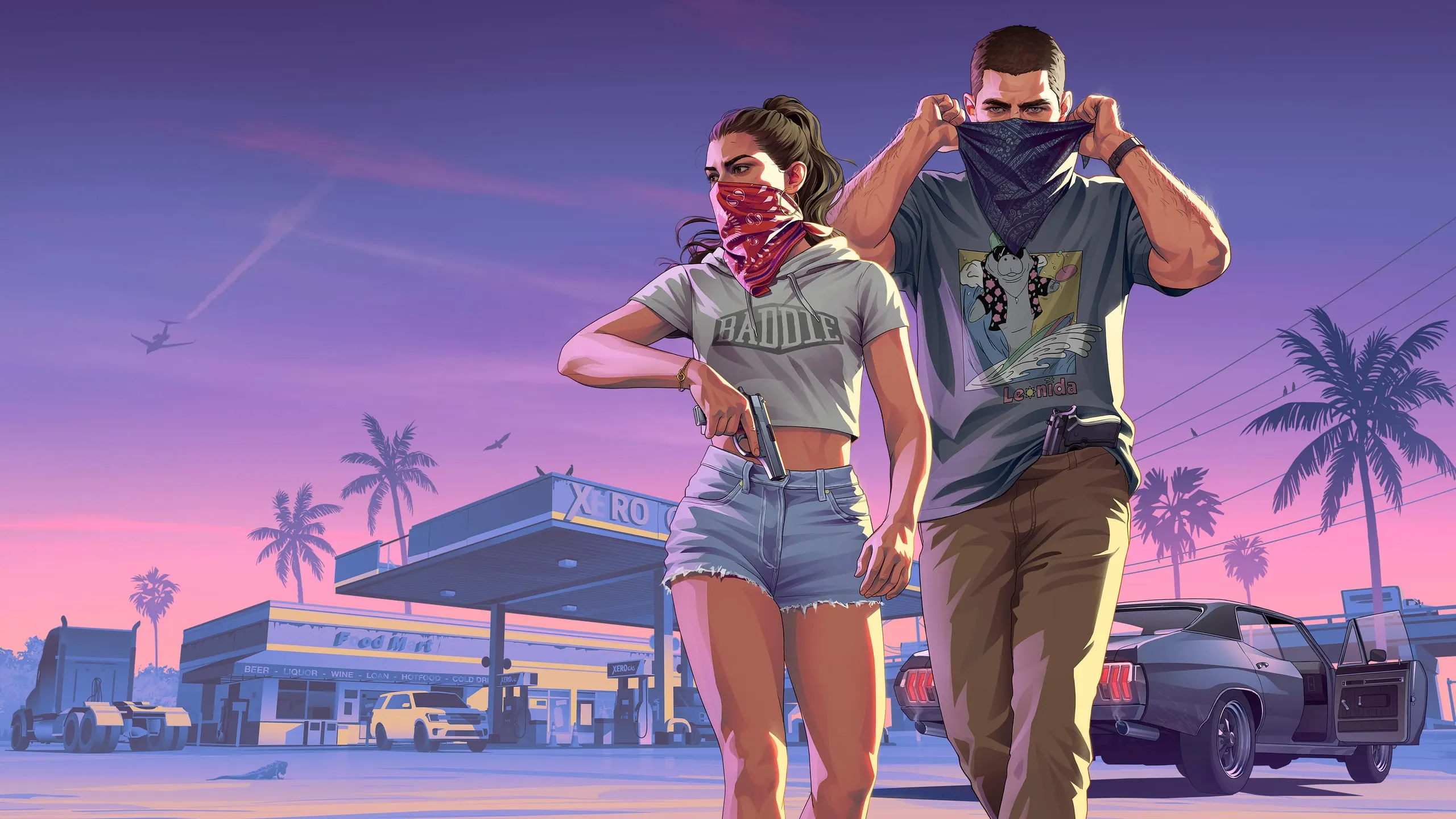 GTA 6 gameplay: Jason and Lucia in Vice City, State of Leonida
