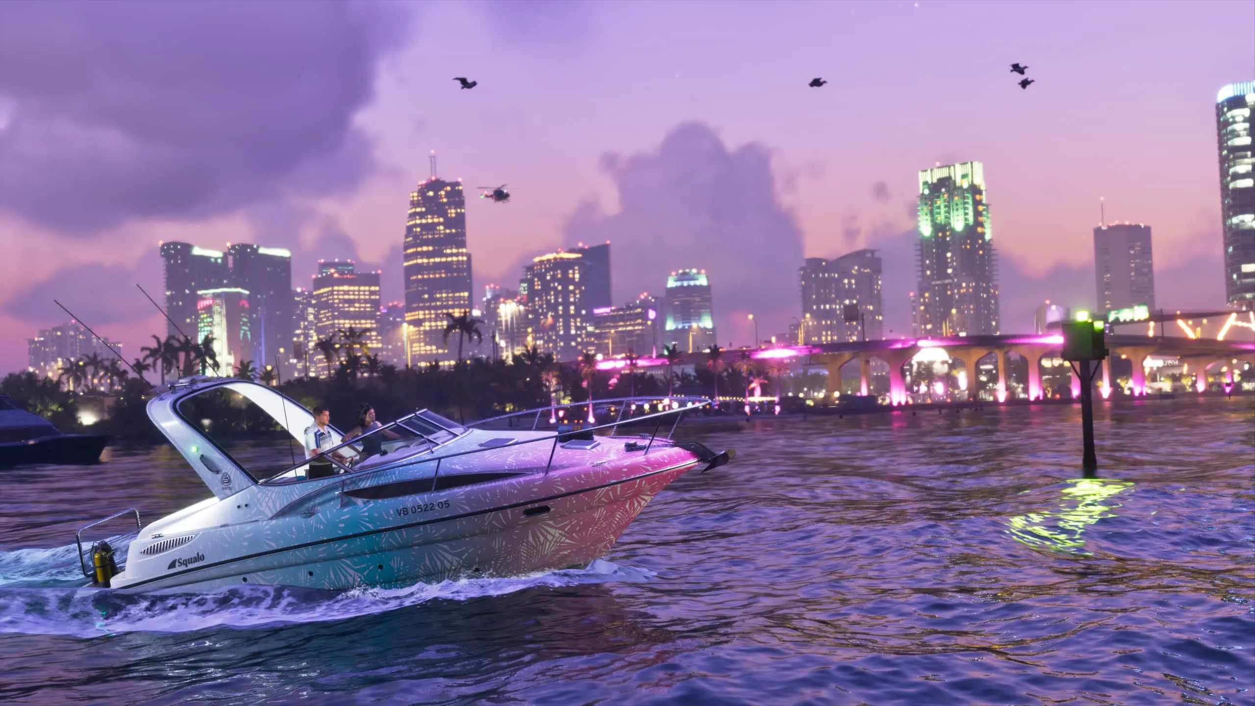 Squalo — captura de tela oficial de Grand Theft Auto VI, 1 de 4
